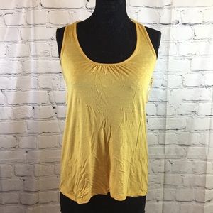 ⭐️Mustard Tank Top with Floral back